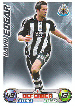 David Edgar Newcastle United 2008/09 Topps Match Attax #223